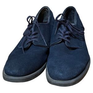 Calvin Klein Blue Suede Oxfords